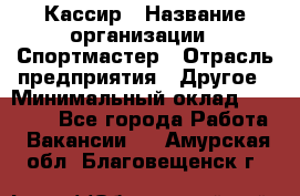 Кассир › Название организации ­ Спортмастер › Отрасль предприятия ­ Другое › Минимальный оклад ­ 28 650 - Все города Работа » Вакансии   . Амурская обл.,Благовещенск г.